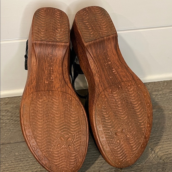 Alegria Women's Summer Leather Wedge Sandal EU 38 US 8/8.5 - Picture 9 of 10